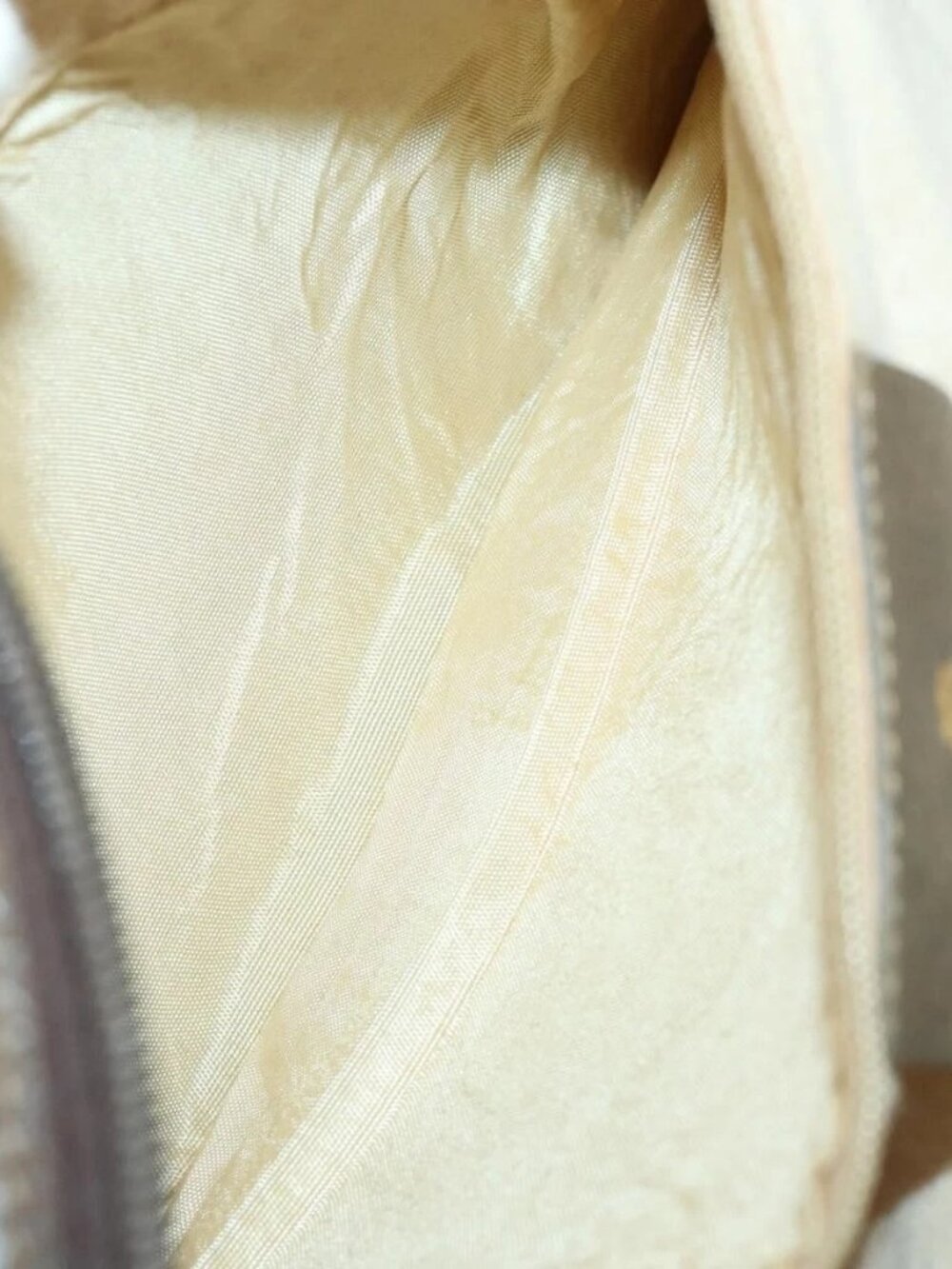 GUCCI GG Supreme Web Sherry Line Bag PVC Beige Gold 41 001 4085 Auth 156428 - Picture 12 of 16